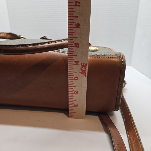 VTG DOONEY AND BOURKE TOP HANDLE SATCHEL ALL WEATHER Pebbled LEATHER Crossbody - Picture 7 of 15